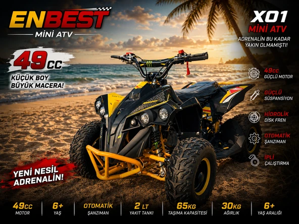 ENBEST MINI ATV BENZİNLİ ürün görseli 1