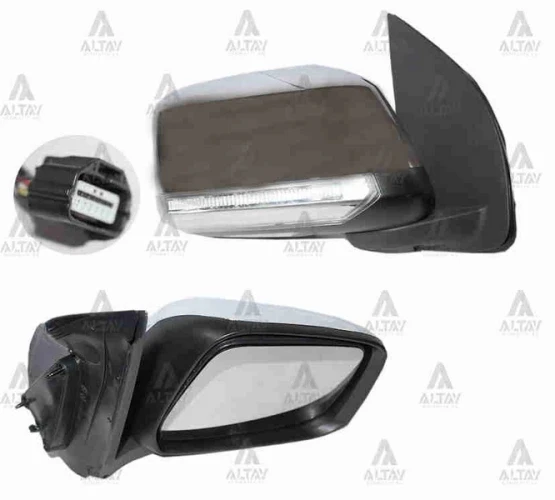 Nissan Navara (2008 Yılında Çıkan Kasa) Dış Dikiz Aynası Elektrikli Isıtmalı Sinyalli Otomatik Katlanır Nikelaj Kapak Sa ürün görseli 1