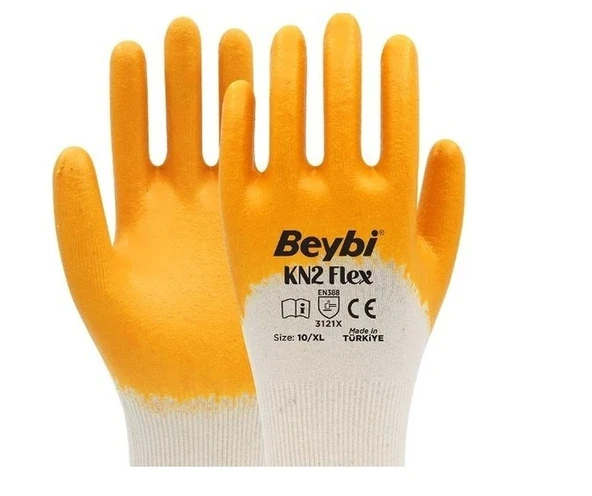 Beybi Kn2 Nitril Pamuklu Işçi Eldiven (50 Çift) ürün görseli 1