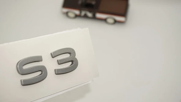 DK Tuning S3 2025+ Bagaj Gümüş Yazı Logo Arma Audi İle Uyumlu ürün görseli 1