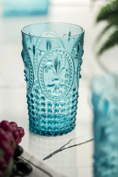 Akrilik Aquamarin Tekli Uzun Bardak & Su Meşrubat Bardağı 750 ml ( Büyük Boy & Cam Değildir ) ürün görseli 1