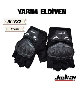 Eldiven Korumalı Jk Yx Parmaksız Siyah L ürün görseli 1