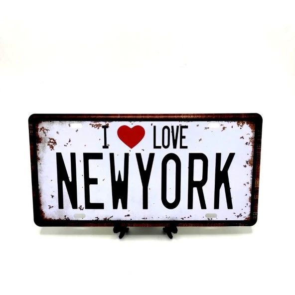 Dekoratif Plaka I Love New York ürün görseli 1