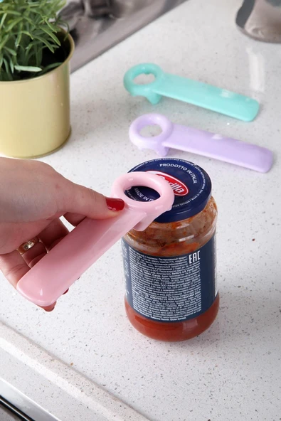 Kavanoz Açacağı 13 cm Renkli Pratik Kapak Açıcı Mutfak Yardımcı Gereci ürün görseli 1
