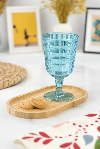 Allegra Aquamarin Kadeh Bardak - 450 ml Tekli Akrilik Malzeme - Cam Değildir Kırılmaya Dayanıklı ürün görseli 1
