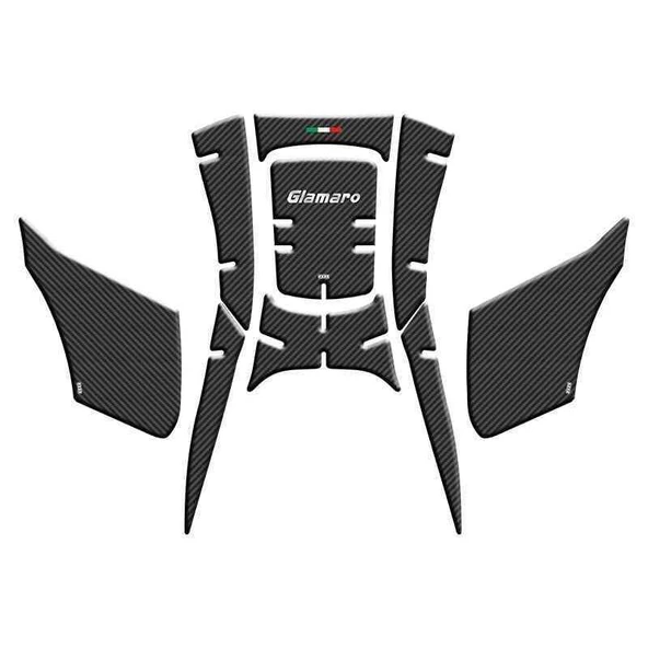 Musatti Glamaro Max 125 2024 - 2026 Uyumlu Tank Pad Set ürün görseli 1