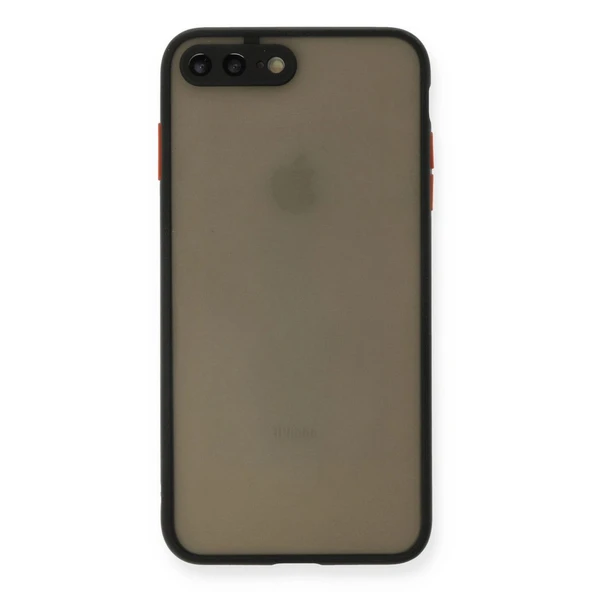 Apple İphone 7 Plus Kılıf Montreal Silikon Kapak - Siyah ürün görseli 1