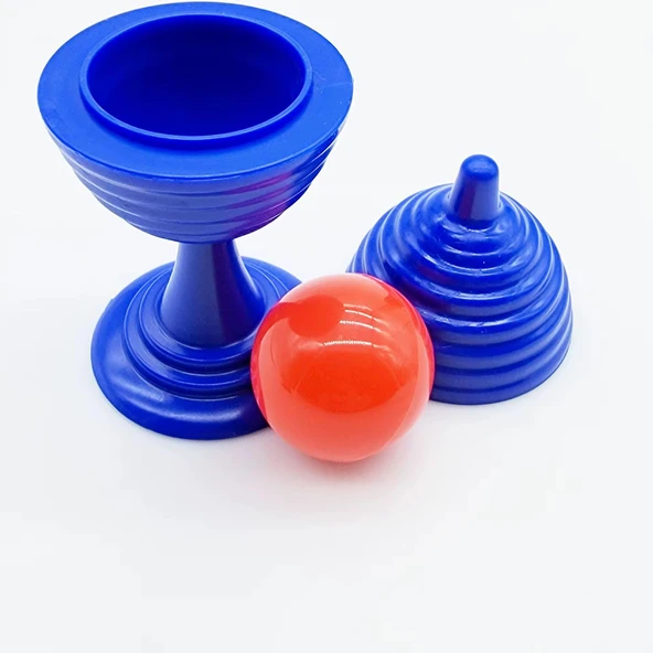 Mavi Renk Sihirli Kupa Top Kaybetme Oyunu 7 cm ürün görseli 1