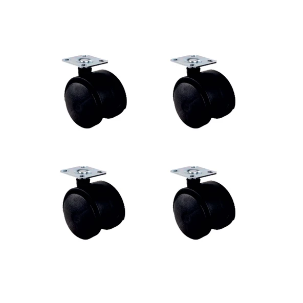 Küçük Plastik Tablalı Teker - 40 MM HKS101 - 4 Adet ürün görseli 1
