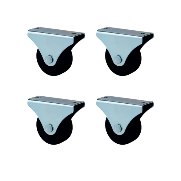 Furç Sabit Teker - 56MM - Siyah HKS231 - 4 Adet ürün görseli 1