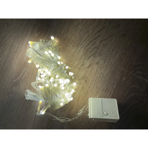10 M 100 Led Damla Uçlu Gün Işığı Şeffaf Kablo MZ-17-4 ürün görseli 1