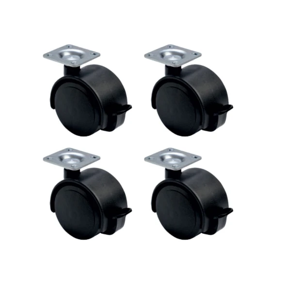 Büyük Plastik Tablalı Frenli - 50MM HKS128 - 4 Adet ürün görseli 1