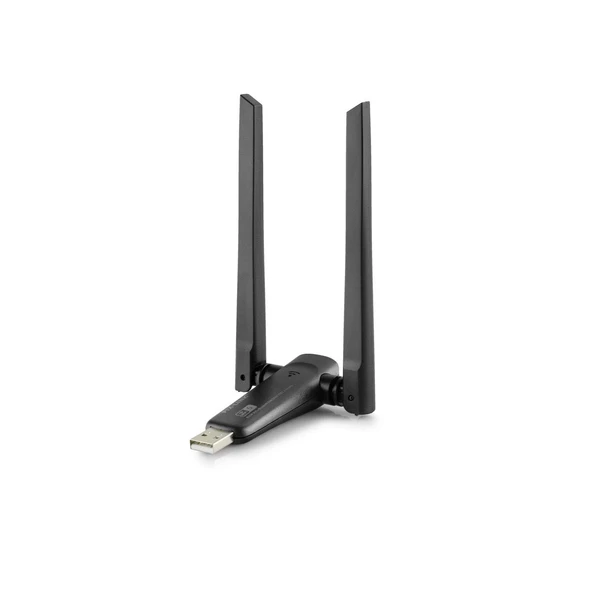 Usb Wıfı Adaptor Ac600 2.4Ghz&5Ghz Rtl8811Cu Wifi5 Siyah UAC21D ürün görseli 1