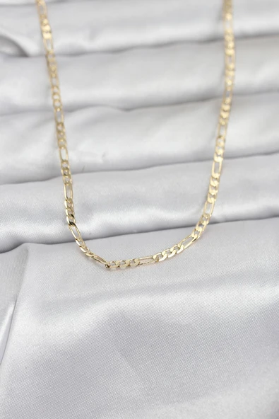 CM 14K Gold Renk İnce Kuşgözü Zincir Model 60 cm Kadın Kolye TJ-BKO10978 ürün görseli 1