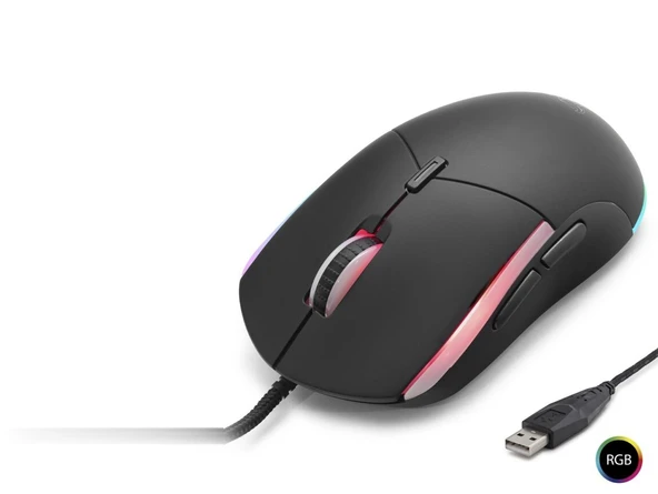 G380 Mouse 3600 Dpi Rgb - Siyah ürün görseli 1
