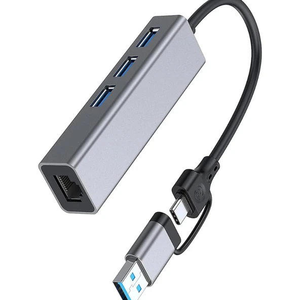 Dgk Type-C Usb 3 Usb Gigabit Ethernet ZR1109 ürün görseli 1