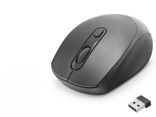 Kablosuz Mouse 1600 Dpi Siyah Q220 ürün görseli 1