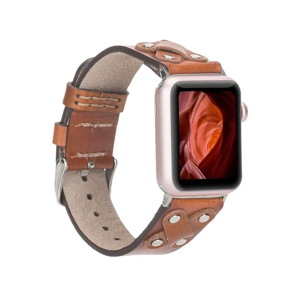 Apple Watch Uyumlu Deri Kordon Cross 42-44-45mm ST RST2E ürün görseli 1