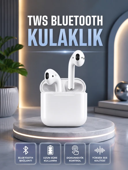 2.nesil Kablosuz Bluetooth Kulaklık Uzun Pil Ömrü ürün görseli 1
