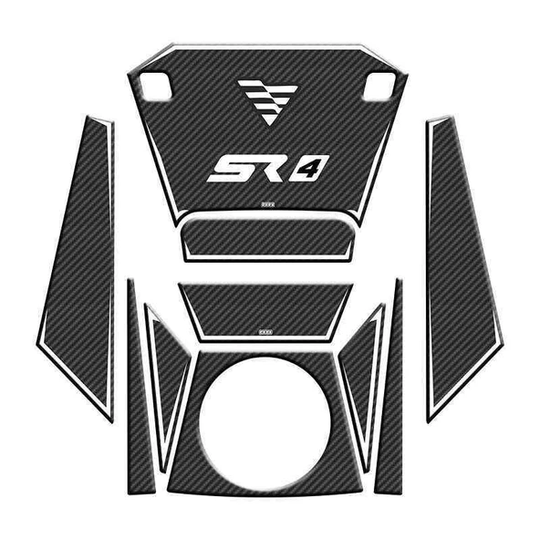 Voge Sr4 2023 - 2025 Uyumlu Tank Pad Set 003 ürün görseli 1