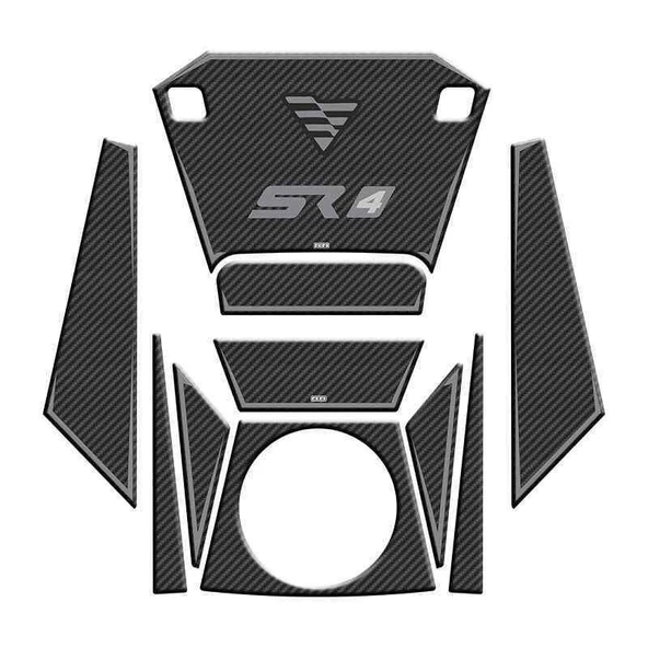 Voge Sr4 2023 - 2025 Uyumlu Tank Pad Set 002 ürün görseli 1