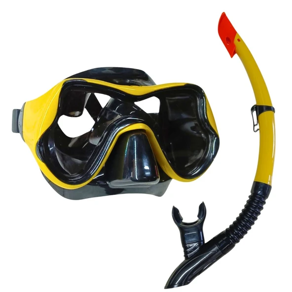 Dalış Maskesi ve Snorkel Yetişkin - 51714-SARI - 1 ADET ürün görseli 1