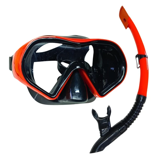 Dalış Maskesi ve Snorkel Yetişkin - 517-KIRMIZI - 1 ADET ürün görseli 1