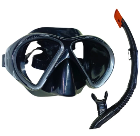 Dalış Maskesi ve Snorkel Yetişkin - 51711-SİYAH - 1 ADET ürün görseli 1