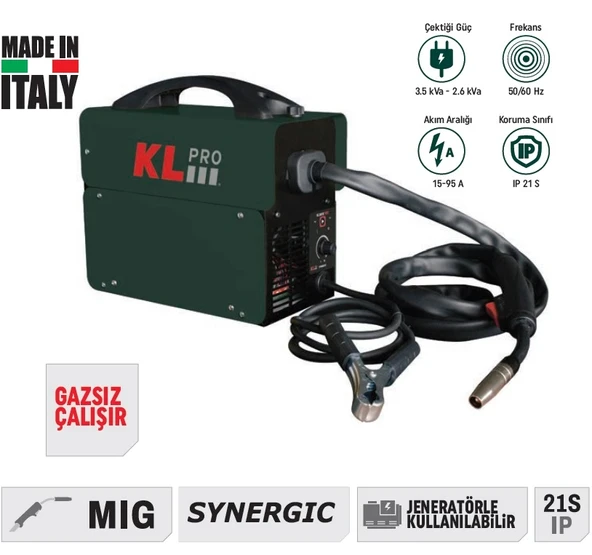 KL PRO KL MIG 100 İNVERTÖR gazsız gaz altı KAYNAK MAKİNASI ürün görseli 1