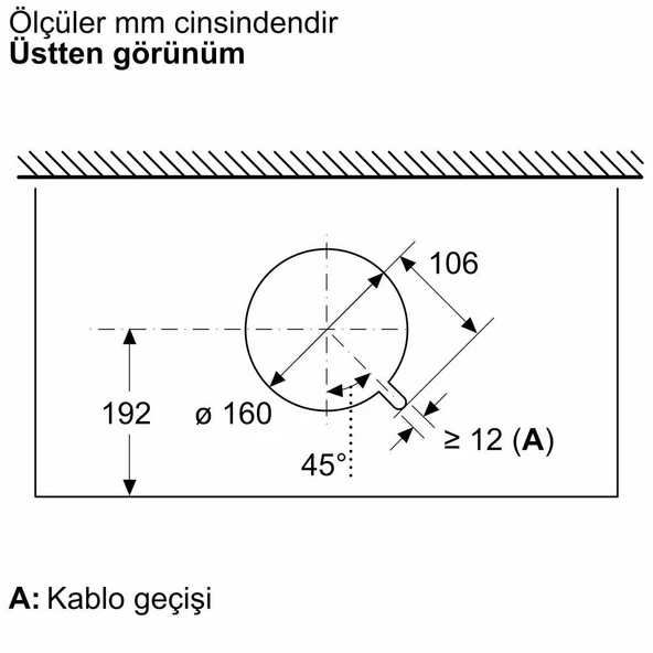 Bosch DBB85CC60 Siyah Ankastre Davlumbaz - Resim 12