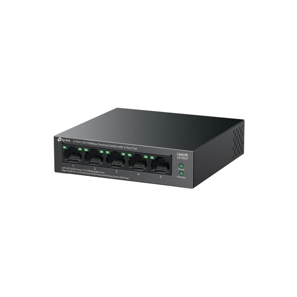 TP-LINK LS105LP 5Port 10/100 Mbps PoE Switch - Resim 3