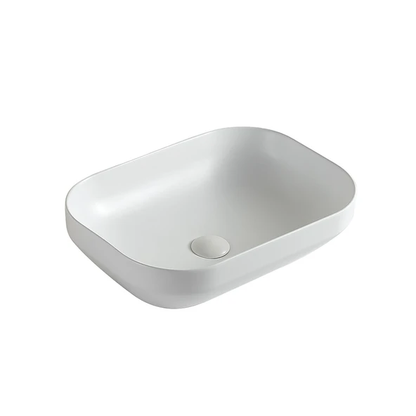 EY-4740MB Mat Beyaz Tezgah Üstü Lavabo ürün görseli 1