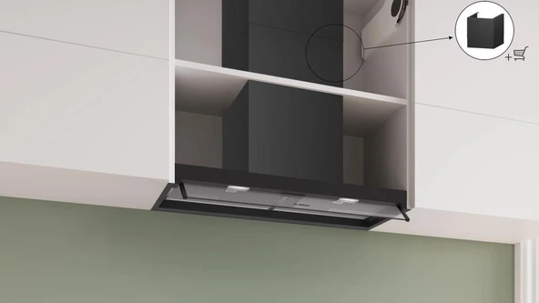 Bosch DBB85CC60 Siyah Ankastre Davlumbaz - Resim 7