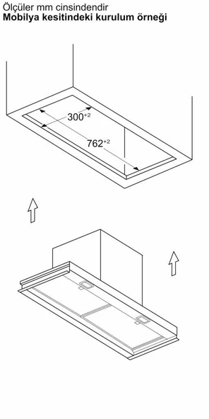 Bosch DBB85CC60 Siyah Ankastre Davlumbaz - Resim 9