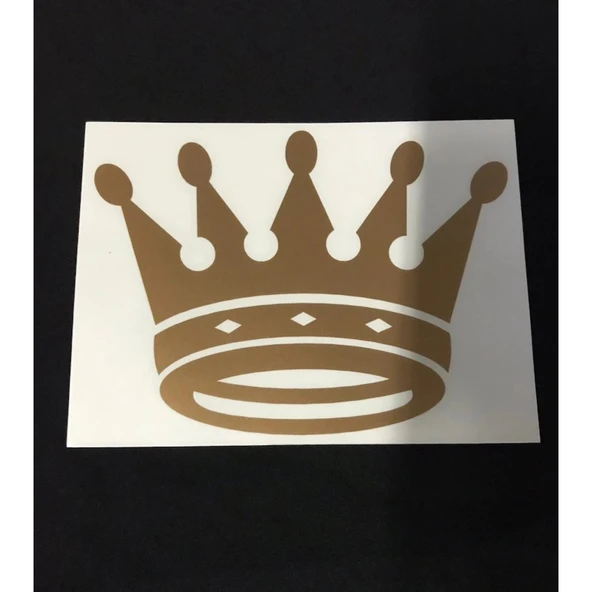 Kral Tacı Sticker Gold Rengi - Kral Tacı Sticker Gold Rengi ürün görseli 1