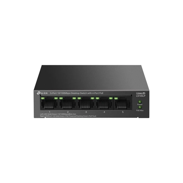 TP-LINK LS105LP 5Port 10/100 Mbps PoE Switch ürün görseli 1