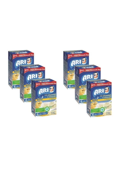 Arı Mama Gece 500 gr x 6lı Set 7 Tahıllı Sütlü Pirinç Unu ürün görseli 1