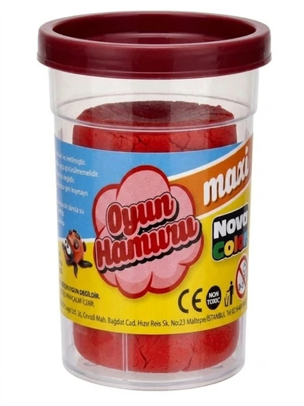 Nova Color Oyun Hamuru 100Gr Kırmızı - 2 adet ürün görseli 1