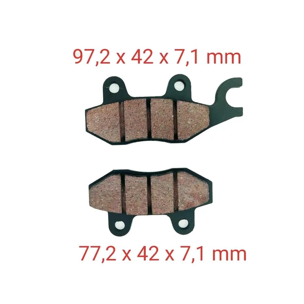 Cub Ön Fren Disk Balatası Çengelli 7 Mm ürün görseli 1