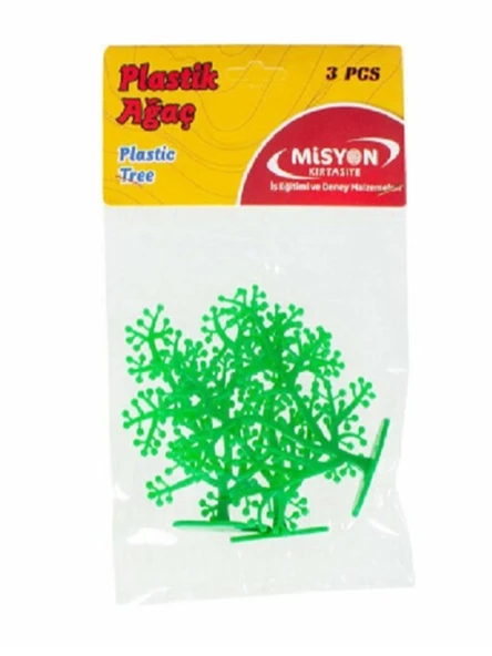 Misyon Plastik Maket Ağaç 3Lü Ağaç-001 - 2 paket ürün görseli 1