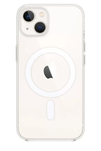 Newface Apple iPhone 15 Plus Kılıf Pc Real Magsafe Kapak - Şeffaf ürün görseli 1