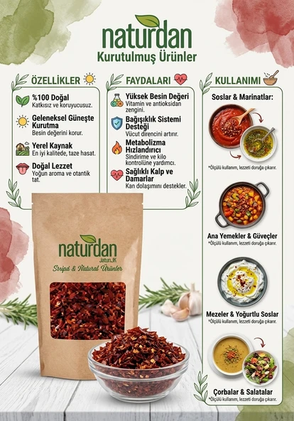 Halis Pul Biber Acı 1 Kg - Resim 2