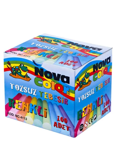 Nova Color Renkli Tebeşir 100Lü ürün görseli 1