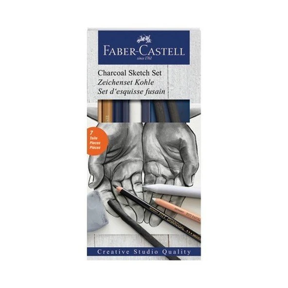 Faber Castell Charcoal Sketch Set Kömür Eskiz Seti ürün görseli 1