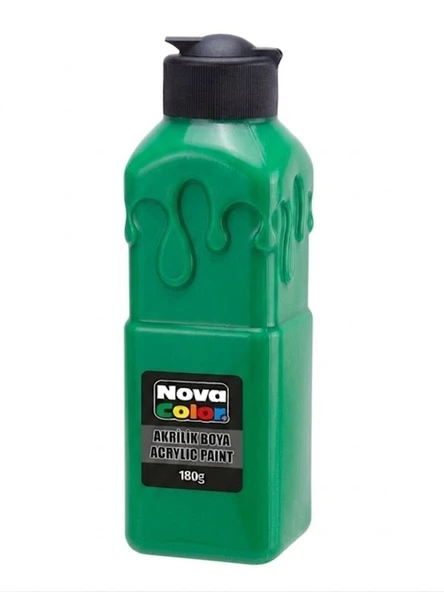 Nova Color Akrilik Boya 180Gr Yeşil - 3 adet ürün görseli 1