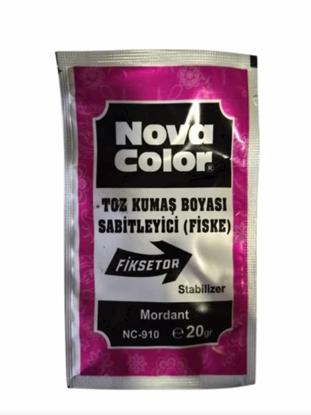 Nova Color Kumaş Boya Sabitleyici Fiske Fiksatör - 2 adet ürün görseli 1