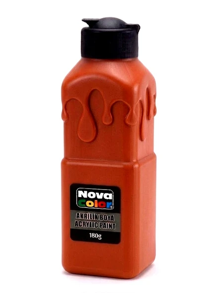Nova Color Akrilik Boya 180Gr Terrakota - 3 adet ürün görseli 1
