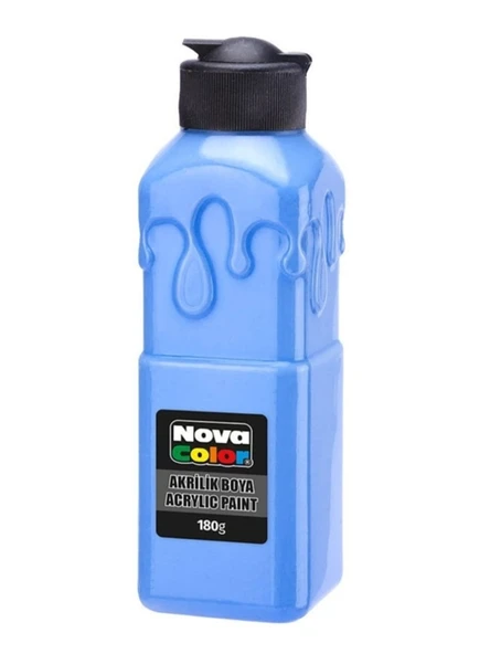 Nova Color Akrilik Boya 180Gr Açık Mavi - 3 adet ürün görseli 1