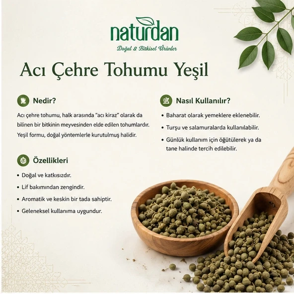 Acı Çehre Tohumu Yeşil 250 gr - Resim 3