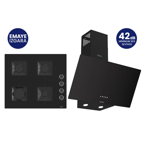 Siyah 2'li Silentart Ankastre Set SS205+D086-SA ürün görseli 1